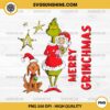 Merry Grinchmas PNG, Grinch Cindy Lou Who And Max Dog PNG File