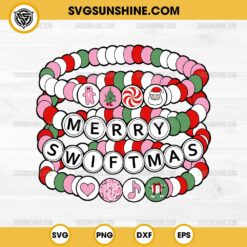 Merry Swiftmas SVG, Taylor Swift Christmas SVG, Taylor Swift Friendship Bracelet Christmas SVG PNG