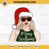 Merry Swiftmas SVG, Taylor Swift Santa Hat Christmas SVG, Christmas Taylor Swift SVG PNG