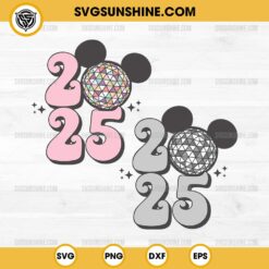 Mickey New Year 2025 SVG Bundle, Disney New Years 2025 SVG, Happy New Year 2025 SVG