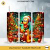 Disney Christmas Pluto Skinny Tumbler PNG Design