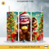 Carl Fredricksen Santa Hat Christmas Tumbler PNG File Digital Download