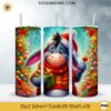 Disney Eeyore Christmas 20oz Tumbler Wrap PNG File