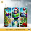 Disney Toy Story Christmas Buzz Lightyear Skinny Tumbler PNG Design