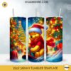 Disney Winnie the Pooh Christmas 20oz Tumbler Wrap PNG File