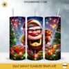 Disney Carl Fredricksen Christmas 20oz Tumbler Wrap PNG File