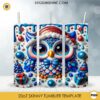 3D Christmas Owl 20oz Tumbler Wrap PNG