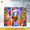 Disney Christmas Daisy Duck Skinny Tumbler PNG Design