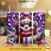 3D Snowman 20oz Tumbler Wrap PNG Design