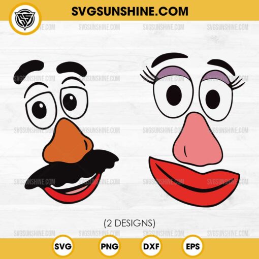 Mr Potato And Mrs Potato Head SVG, Custom Couple Thanksgiving SVG PNG