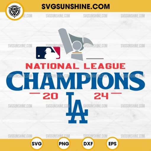 National League Champions 2024 LA Dodgers SVG, Los Angeles Dodgers SVG, World Series 2024 SVG