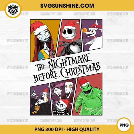 Nightmare Before Christmas Characters Santa Claus PNG, Jack Skellington Santa Claus PNG, Christmas Movie PNG