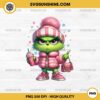 Pink Baby Grinch PNG, Boujee Grinch PNG, Cute Pink Grinch Christmas PNG