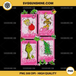 Pink Cindy Lou Max Grinch Christmas Tree PNG