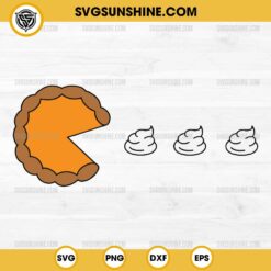 Pumpkin Pies SVG, Pacman Pumpkin Pie Thanksgiving SVG