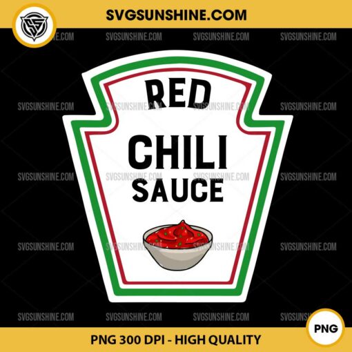 Red Chili Sauce PNG, Group Condiments Halloween Costume PNG File