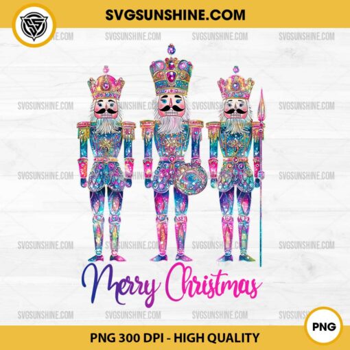 Rhinestone Nutcracker Christmas PNG, Merry Christmas Nutcracker PNG