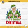 Santa Trump I'll Be Home For Christmas PNG File