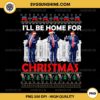 Santa Trump I'll Be Home For Christmas PNG, Trump Ugly Christmas Sweater PNG