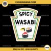 Spicy Wasabi PNG, Group Condiments PNG File Designs For Shirts