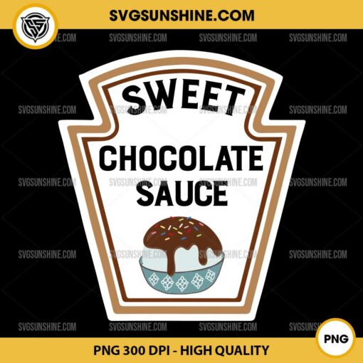 Sweet Chocolate Sauce PNG, Group Condiments Halloween Costume PNG File