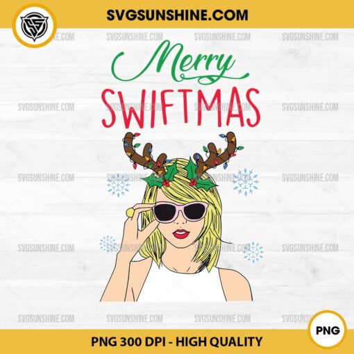 Taylor Swift Reindeer Deer Christmas PNG, Merry Swiftmas Taylor Swift PNG