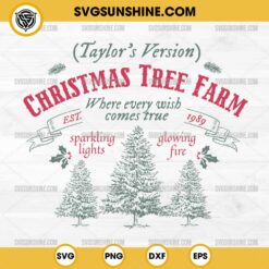 Taylor's Version Christmas Tree Farm SVG, Christmas Taylor Swift SVG