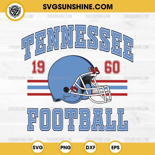 Tennessee Football 1960 SVG, Tennessee Titans SVG, Football SVG