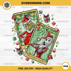 The Sandy Claws Card PNG, Grinch and Jack Skellington PNG, Christmas PNG