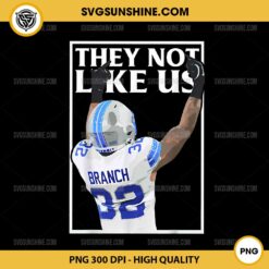 They Not Like Us Brian Branch Middle Finger PNG