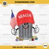 Trump MAGA Garbage PNG, Trump Trash Can Cartoon PNG, Garbage For Trump PNG