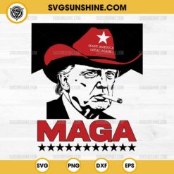 Trump MAGA SVG, Trump Marlboro Man SVG, Donald Trump Cowboy Hat SVG