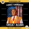 Trump Make Garbage Great Again PNG, Trump Garbage Man US Flag PNG