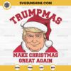 Trump Santa Claus Christmas SVG, Trumpmas SVG, Trump Make Christmas Great Again SVG PNG