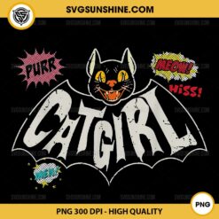 Vintage Catgirl PNG, The Catgirl Rockabilly PNG File