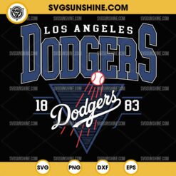 Vintage Los Angeles Dodgers SVG, Dodgers 1883 SVG, Dodgers Baseball SVG