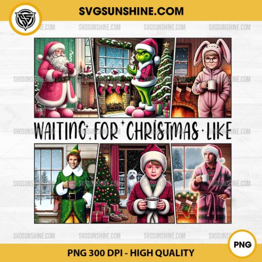 Waiting For Christmas Like PNG, Christmas Movies Friends PNG, Christmas Characters PNG