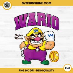 Wario Super Mario Bros PNG, Wario PNG Digital Download