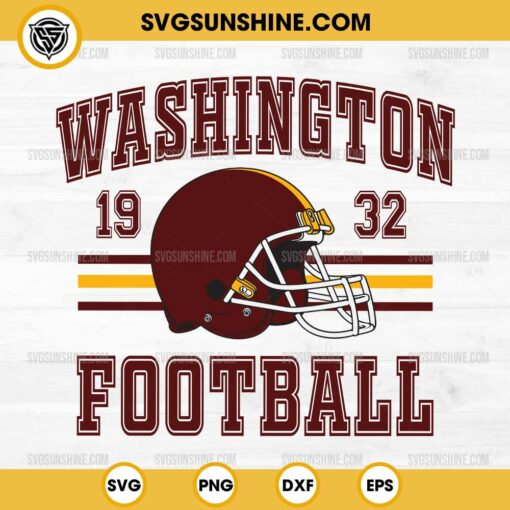 Washington Football Est 1932 SVG, Washington Commanders SVG, Football SVG, NFL SVG