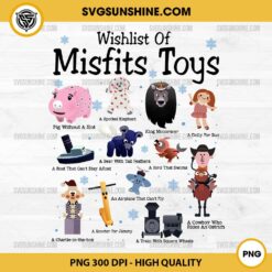 Wishlist Of Misfits Toys PNG, Christmas PNG File