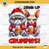 Drink Up Grumpies SVG, Grumpy Cat And Sphynx Cat PNG, Cat Drink Up Christmas PNG