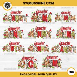 Bundle Grinchy Family Christmas PNG, Grinch Family PNG, Grinch Christmas PNG, Mama Grinch PNG, Mimi Grinch PNG