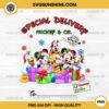 Special Delivery Mickey And Co Christmas PNG, CUSTOM Christmas Gift PNG, Add Kids Name PNG