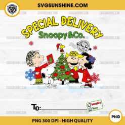 Special Delivery Snoopy Christmas PNG, CUSTOM Snoopy Christmas Gift for kids PNG