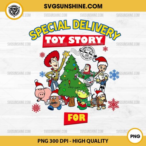 Custom Toy Story Christmas With Kid Names PNG, Special Delivery Toy Story PNG, Christmas Gift for kids PNG