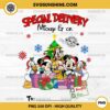 Disney CUSTOM Name Christmas PNG, Special Delivery Mickey & Co Christmas PNG