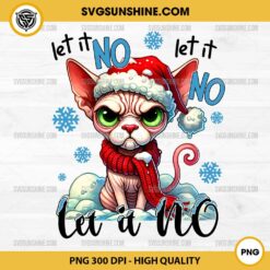 Funny Sphynx Cat Christmas PNG, Cat Lover Christmas PNG