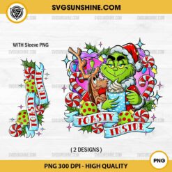 Original Grinch Toasty Inside PNG, Grinch Christmas With Sleeve PNG File