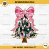 Colorful Coquette Glitter Christmas Tree PNG