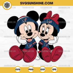 Mickey Minnie Mouse Houston Texans Football SVG PNG